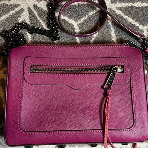 Rebecca Minkoff Avery Crossbody bag in soft berry color